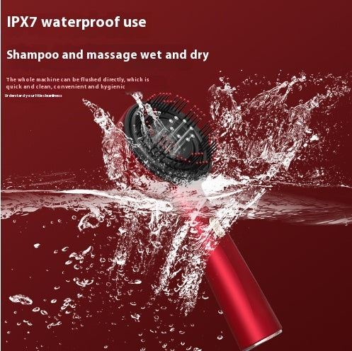 Electric Massage Comb Home Scalp Drain Comb Red Light Anti-slip Hair Care Multi-functional Massage Comb - JM Shop Line