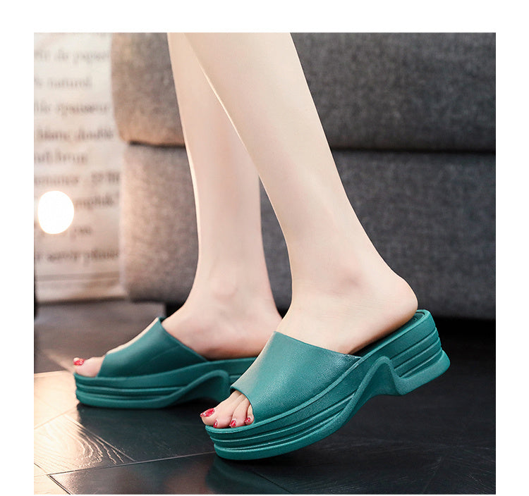 Platform Slippers Female Summer Waterproof Non-slip Rain Boots - JM Shop Line