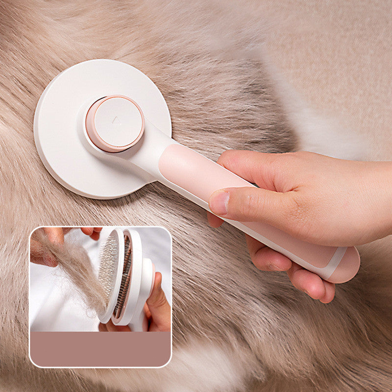 Pet Supplies Round Handle Comb Stainless Steel Needle Comb - JM Shop Line