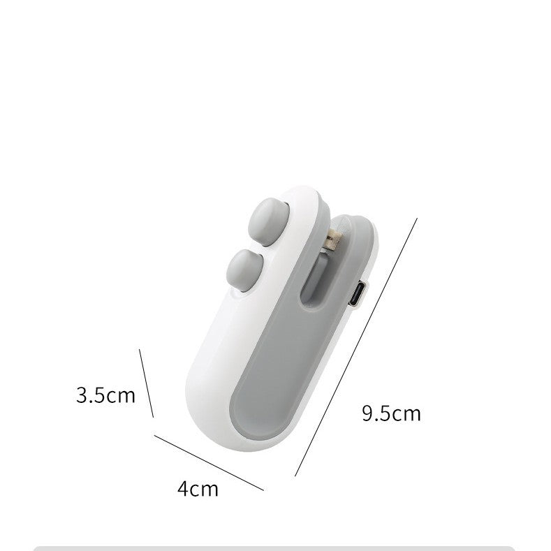 Chip Bag Sea Vacuum Sealing Machine Handheld Heat Vacumn Sealer Portable Heat Sealer USB Rechargeable For Food Storage Clip Bag Kitchen Gadgets - JM Shop Line