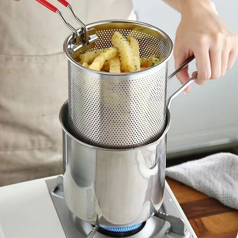 Deep Frying Pan Household 304 Stainless Steel Gas - JM Shop Line