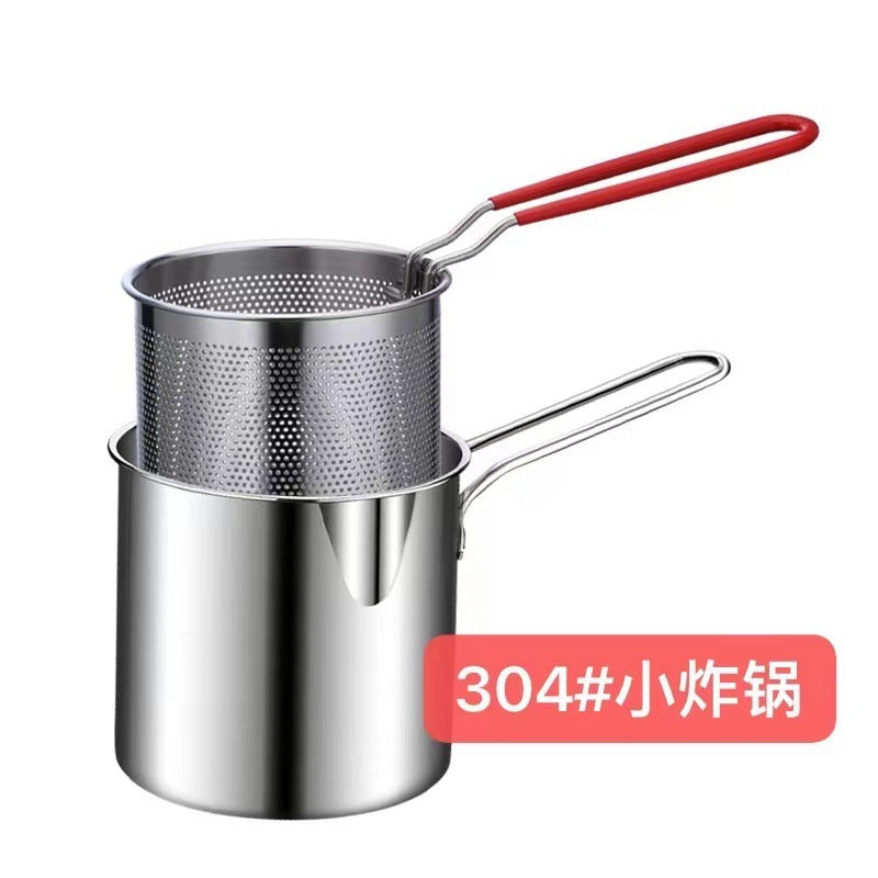 Deep Frying Pan Household 304 Stainless Steel Gas - JM Shop Line