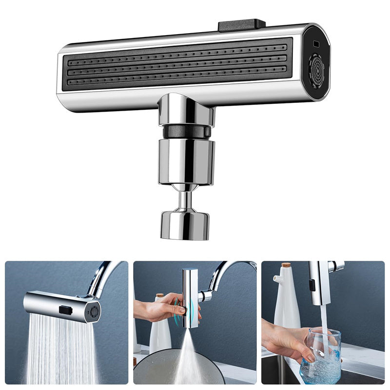 Kitchen Faucet Waterfall Outlet Splash Proof Universal Rotating Bubbler Multifunctional Water Nozzle Extension Kitchen Gadgets - JM Shop Line