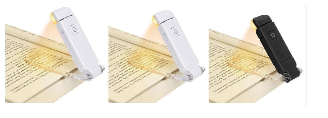 LED USB Rechargeable Book Reading Light Brightness Adjustable Eye Protection Clip Book Light Portable Bookmark Read Light - JM Shop Line