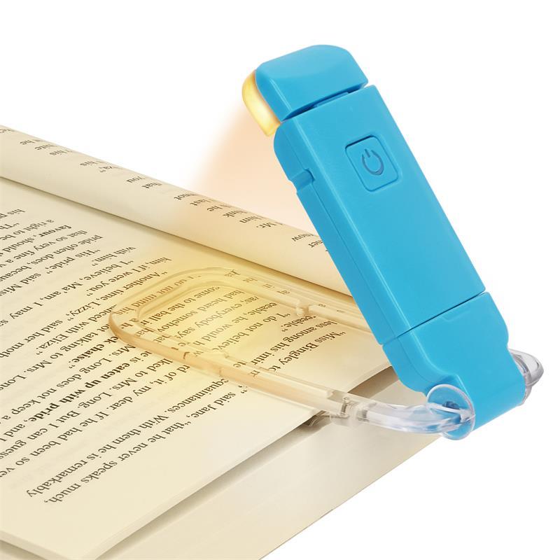 LED USB Rechargeable Book Reading Light Brightness Adjustable Eye Protection Clip Book Light Portable Bookmark Read Light - JM Shop Line