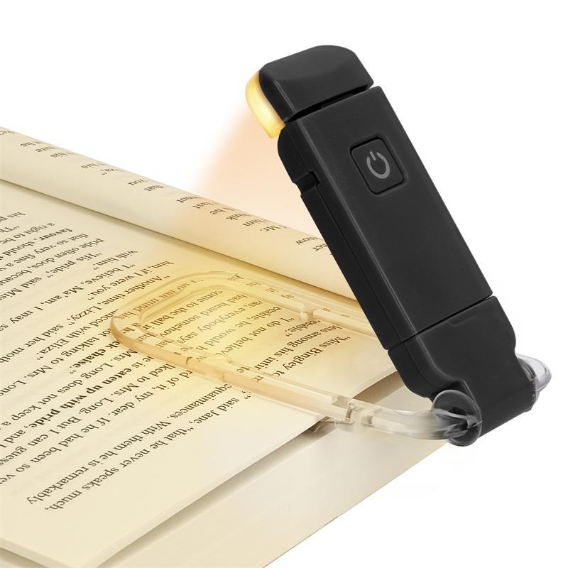 LED USB Rechargeable Book Reading Light Brightness Adjustable Eye Protection Clip Book Light Portable Bookmark Read Light - JM Shop Line