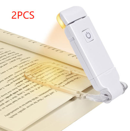LED USB Rechargeable Book Reading Light Brightness Adjustable Eye Protection Clip Book Light Portable Bookmark Read Light - JM Shop Line