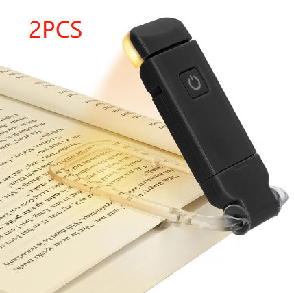 LED USB Rechargeable Book Reading Light Brightness Adjustable Eye Protection Clip Book Light Portable Bookmark Read Light - JM Shop Line