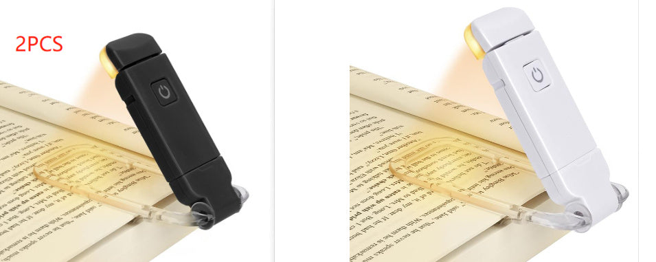 LED USB Rechargeable Book Reading Light Brightness Adjustable Eye Protection Clip Book Light Portable Bookmark Read Light - JM Shop Line