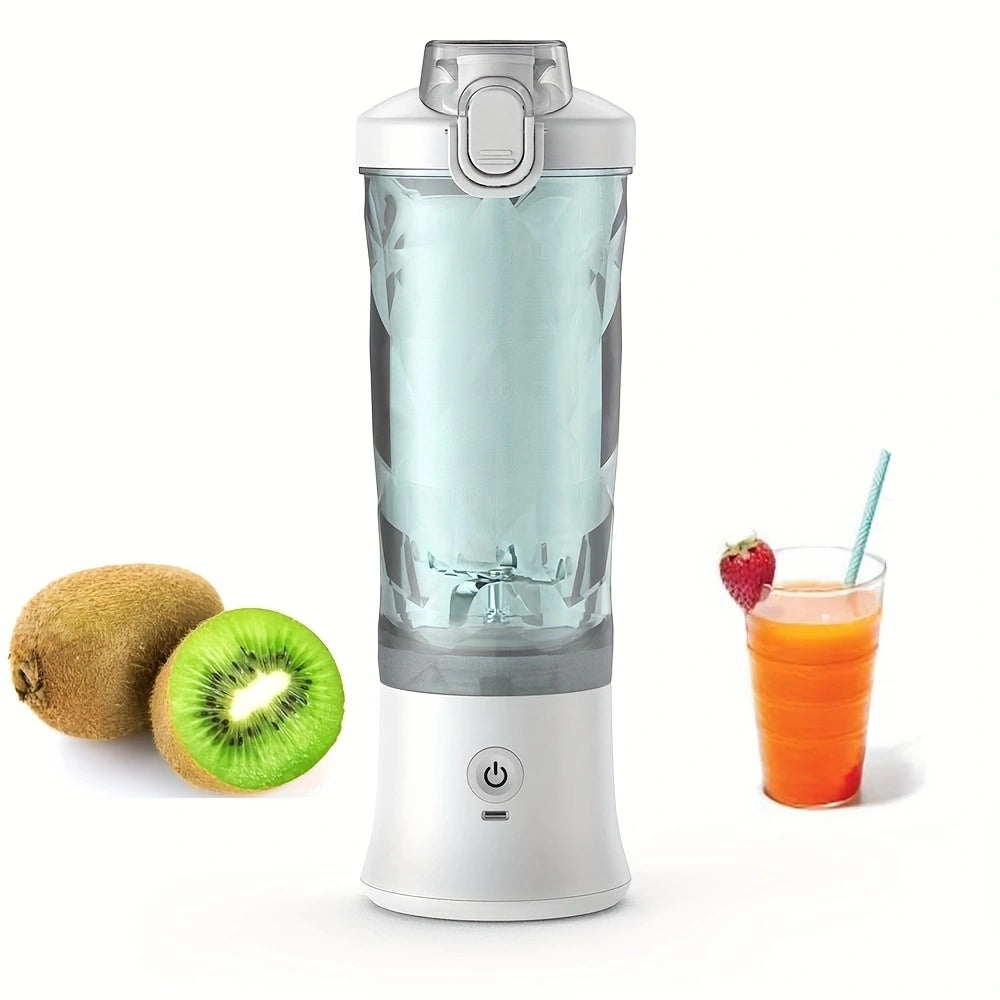 Portable Blender 600ML Electric Juicer Fruit Mixers 4000mAh USB Rechargeable Smoothie Mini Blender Personal Juicer Colorf - JM Shop Line