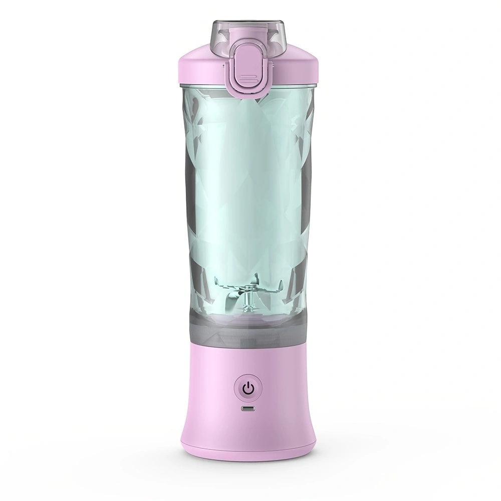 Portable Blender 600ML Electric Juicer Fruit Mixers 4000mAh USB Rechargeable Smoothie Mini Blender Personal Juicer Colorf - JM Shop Line