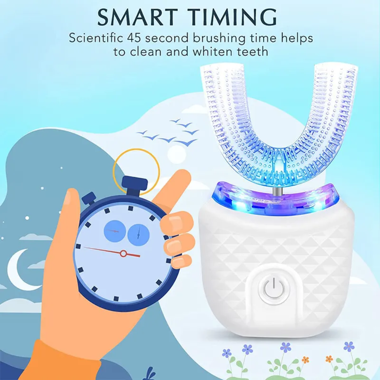 360 Degrees Intelligent Automatic Electric Toothbrush - JM Shop Line