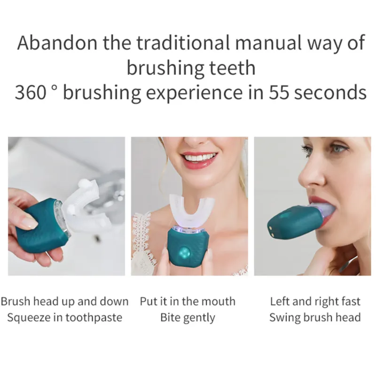 360 Degrees Intelligent Automatic Electric Toothbrush - JM Shop Line