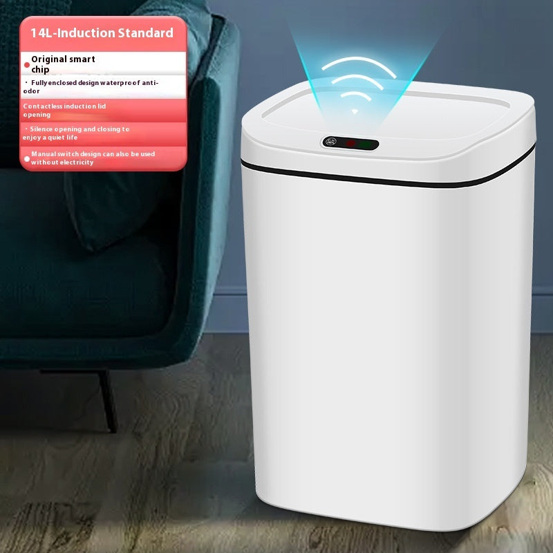 Household Intelligent Garbage Bin With Lid Sensing