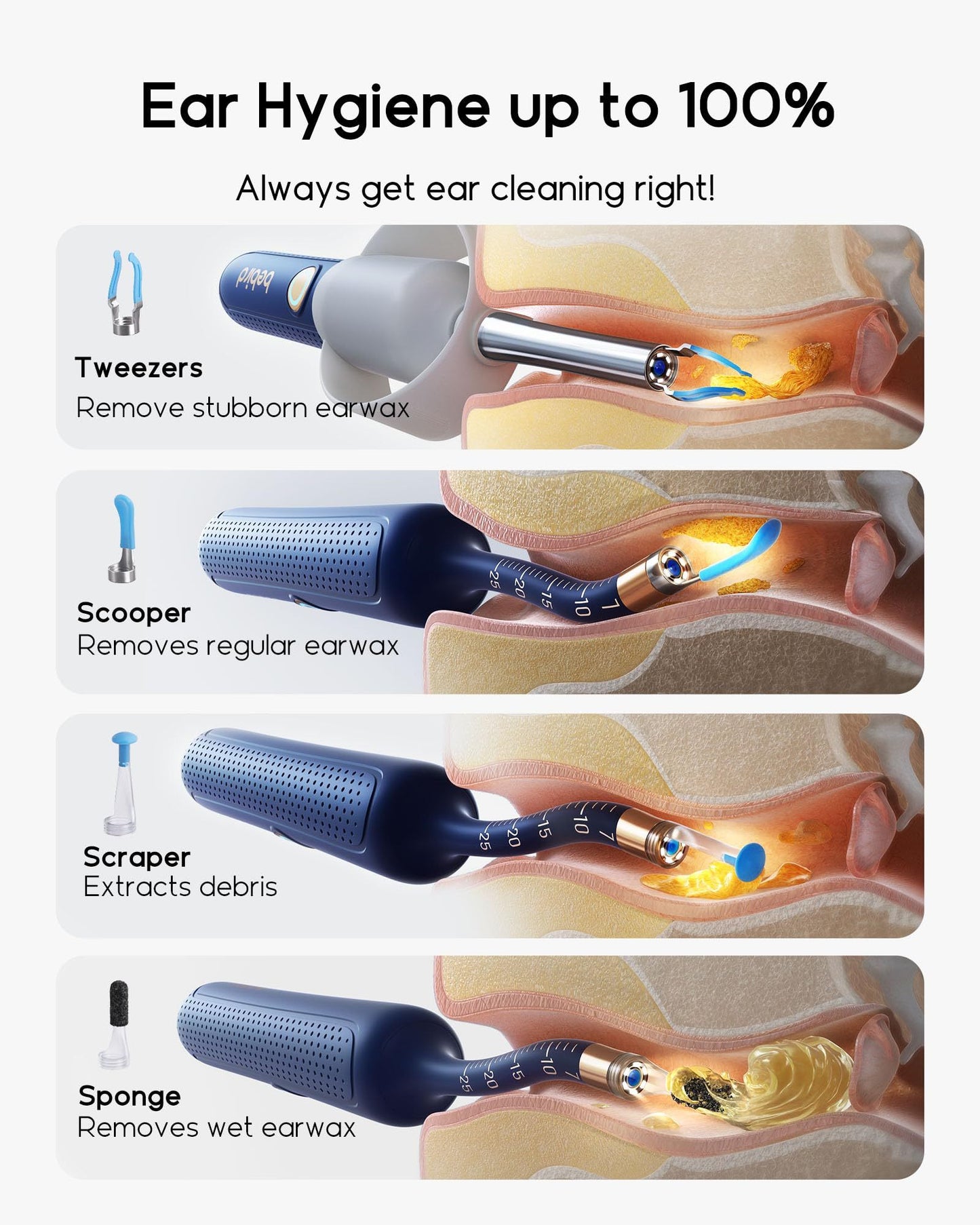 Smart Wireless Endoscope Earpick -puku