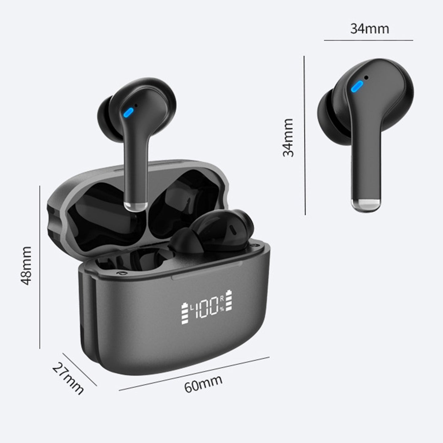 Dual Noise Cancering True Wireless Earbuds Bluetooth-kuulokkeet