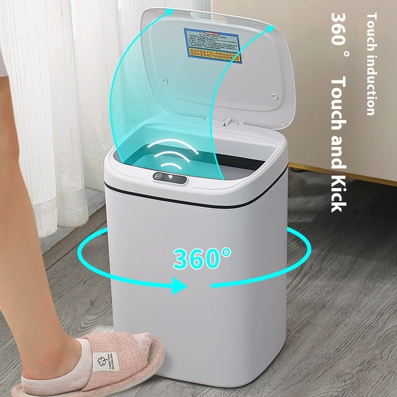 Household Intelligent Garbage Bin With Lid Sensing