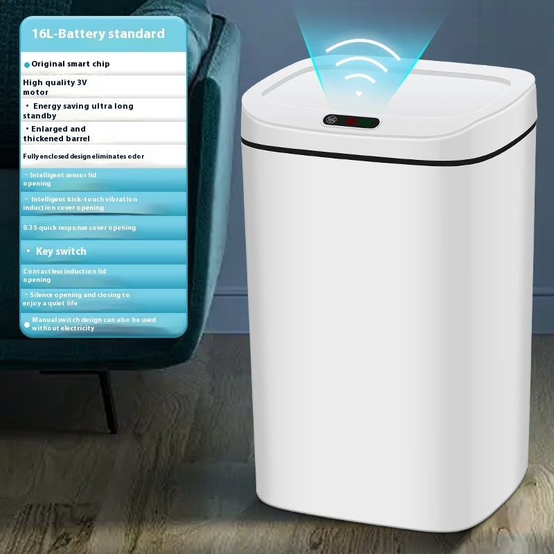 Household Intelligent Garbage Bin With Lid Sensing