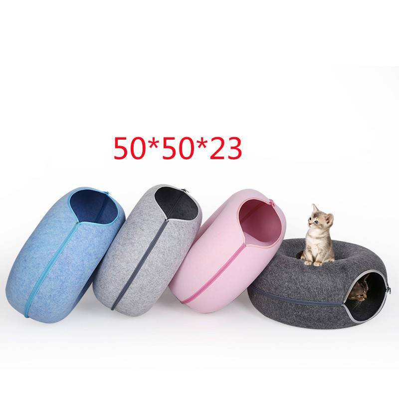 Four Seasons Saatavilla Cat Round Felt Pet Nest