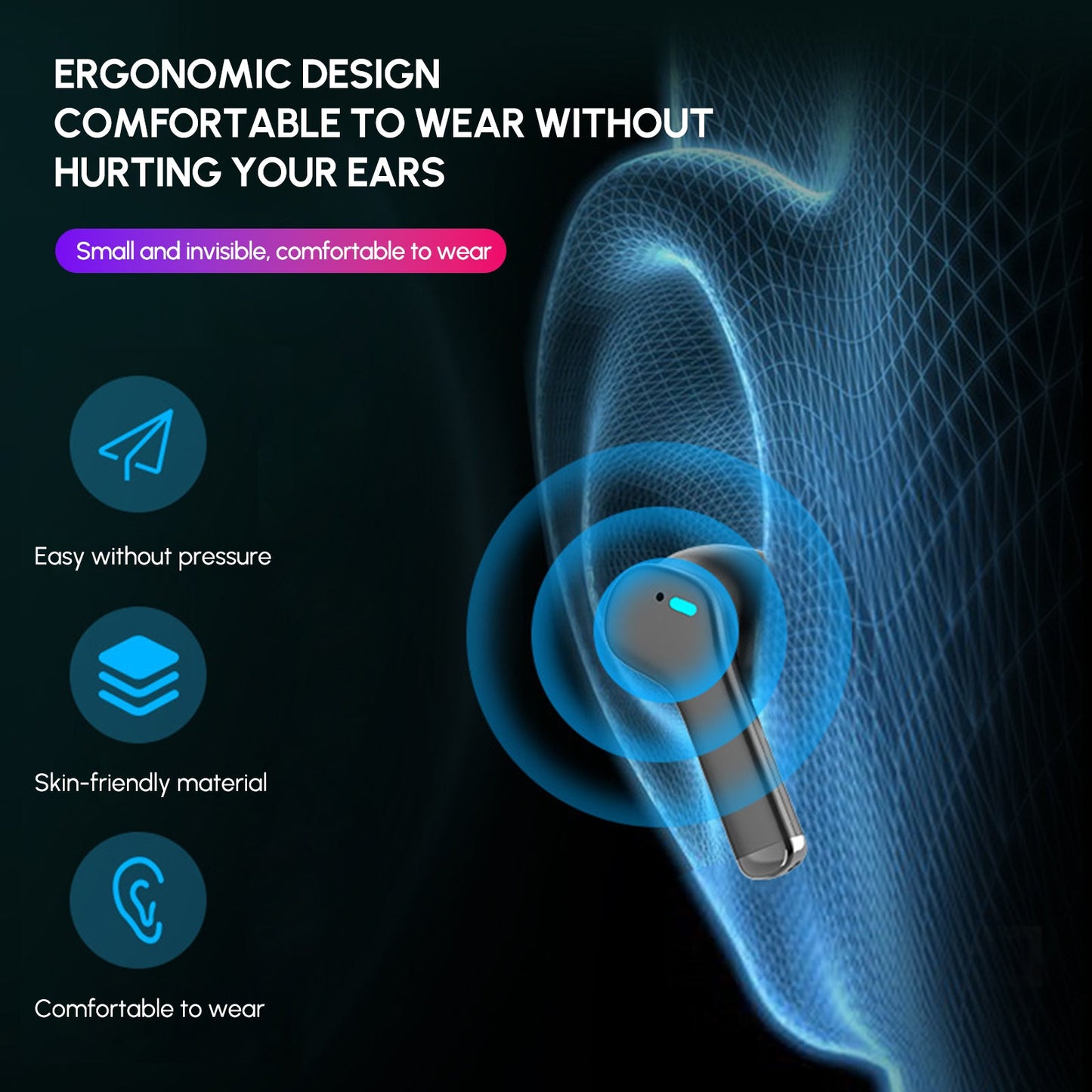 Dual Noise Cancering True Wireless Earbuds Bluetooth-kuulokkeet