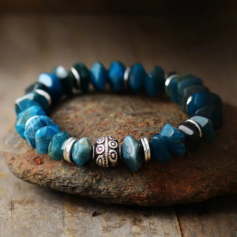 Tree of Life Apatite Stretch Bracelet