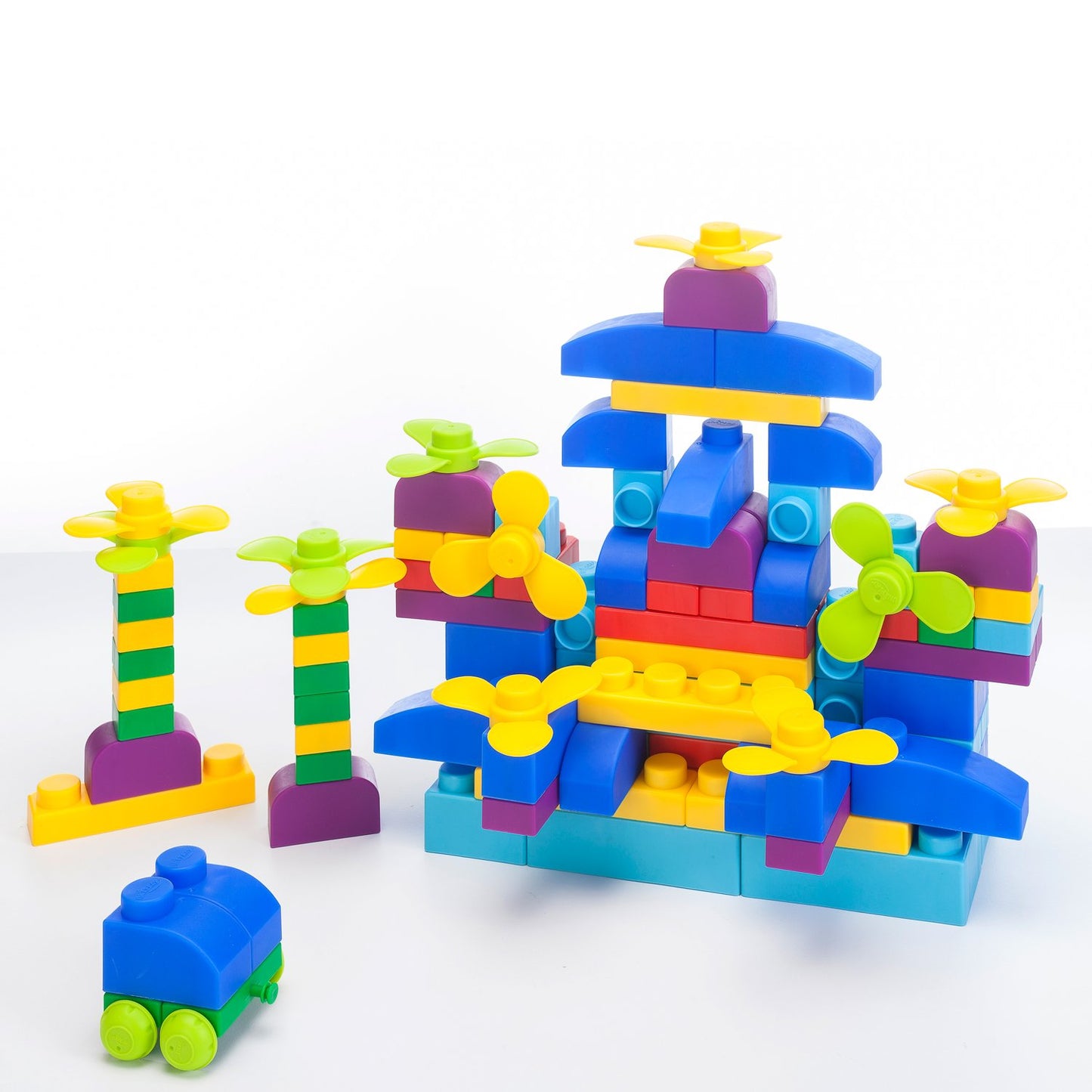 UNiPLAY Soft Building Blocks Plus -sarja 122 kpl perusväri