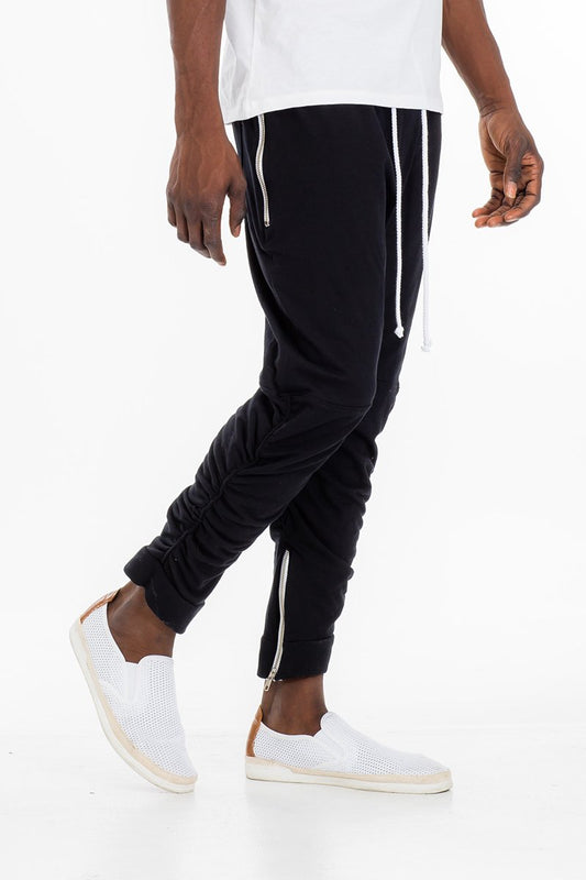 GATHERED BOMBER PANTS