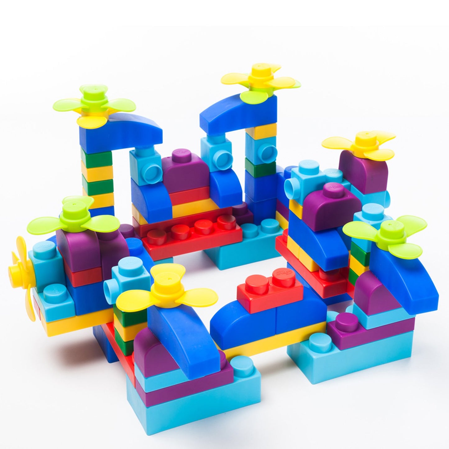 UNiPLAY Soft Building Blocks Plus -sarja 122 kpl perusväri