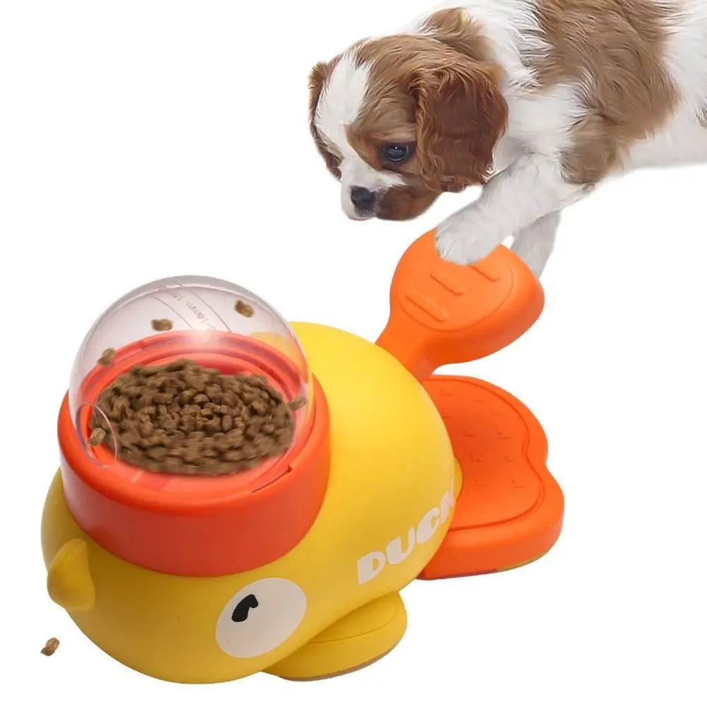 Intelligent Dog Automatic Feeder Cartoon Anti-slip Pet Feeding Machine Large Capacity Pet Automatic Feeder Toys Food Utensils