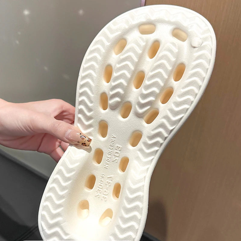 2025 Thick Bottom Cloud Slippers Women Summer Fashion Print Wedge Platform Slides Woman Sandals Non-Slip Soft Sole Beach Shoes - JM Shop Line