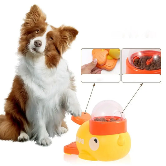 Intelligent Dog Automatic Feeder Cartoon Anti-slip Pet Feeding Machine Large Capacity Pet Automatic Feeder Toys Food Utensils