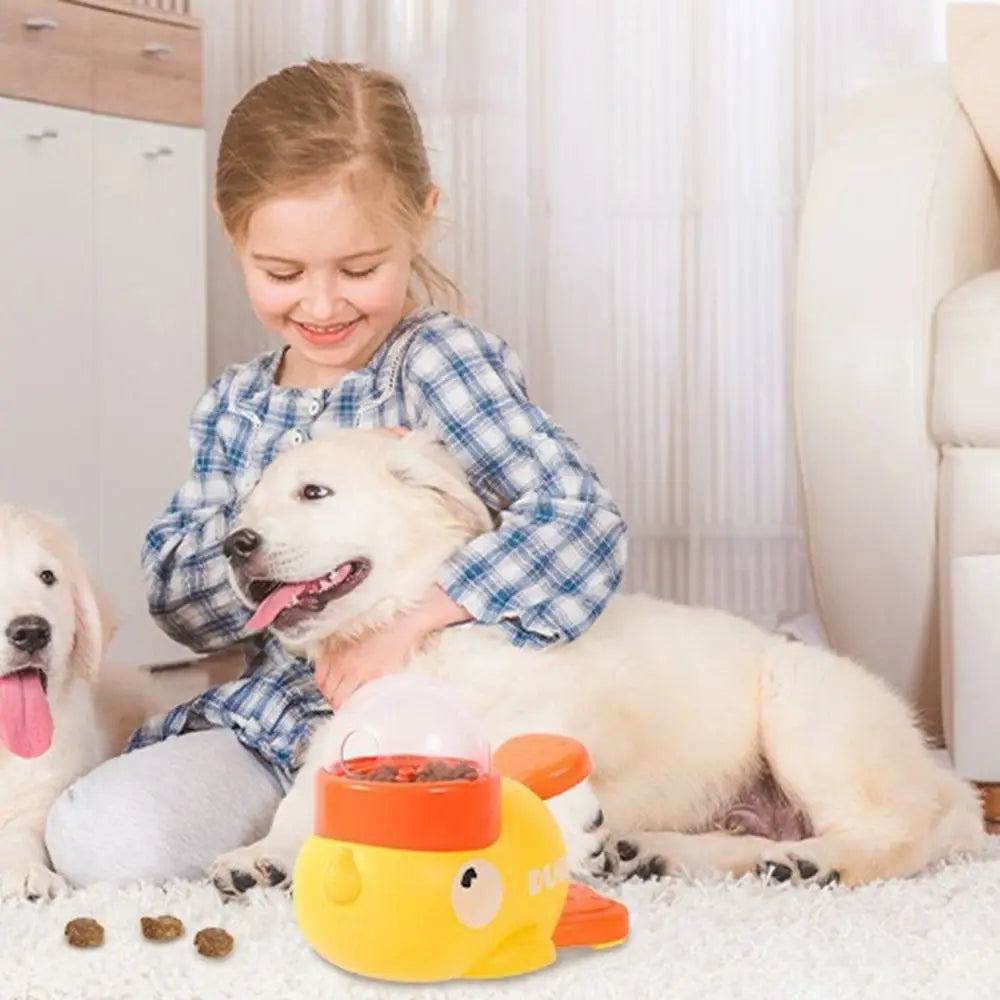 Intelligent Dog Automatic Feeder Cartoon Anti-slip Pet Feeding Machine Large Capacity Pet Automatic Feeder Toys Food Utensils