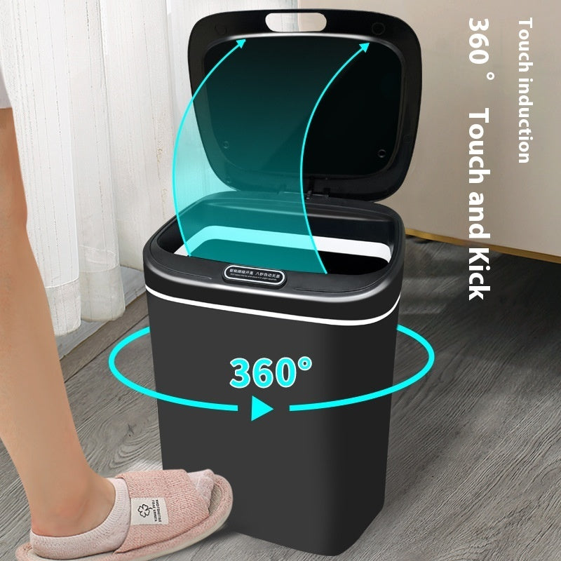 Household Intelligent Garbage Bin With Lid Sensing