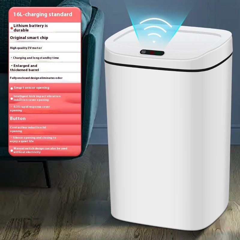 Household Intelligent Garbage Bin With Lid Sensing