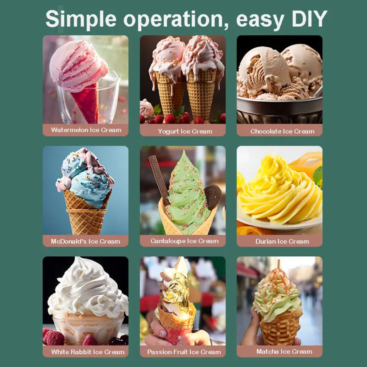 Automatic small ice cream machine - JM Shop Line
