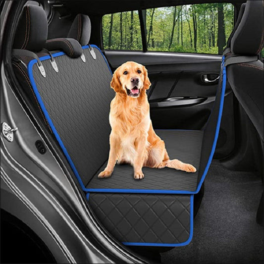 Dog Car Seat Cover View Mesh Pet Carrier Hammock Safety Protector Car Rear Back Seat Mat With Zipper And Pocket For Travel - JM Shop Line