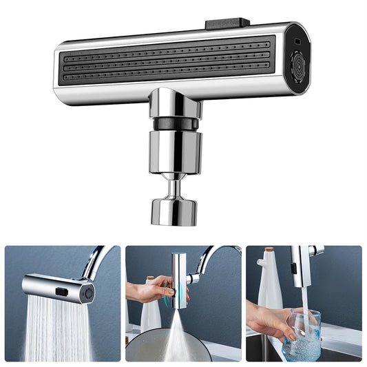 Kitchen Faucet Waterfall Outlet Splash Proof Universal Rotating Bubbler Multifunctional Water Nozzle Extension Kitchen Gadgets - JM Shop Line